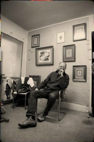 Gijs in zijn Atelier