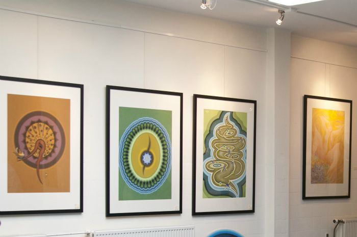 Expositie in de salon van Carré