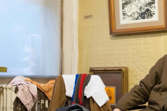 Gijs in zijn voormalig werkatelier van Carré te Tilburg